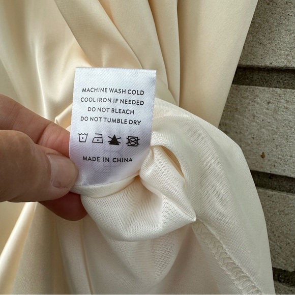 NWT Baltic Born Poppy Satin Midi Dress Cream Ivory - Picture 12 of 14